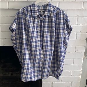 MADEWELL short sleeve open back shirt